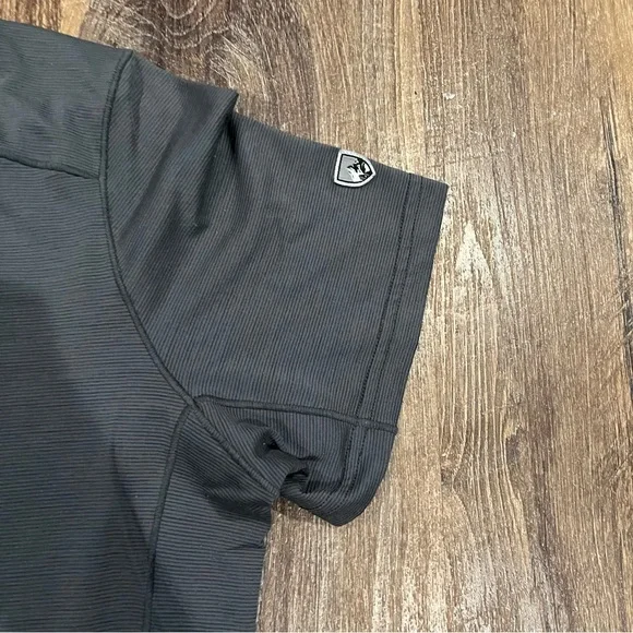 Kuhl Valiant T-Shirt Men Medium Gray Performance Outdoor Baselayer Merino Wool - Picture 3 of 6